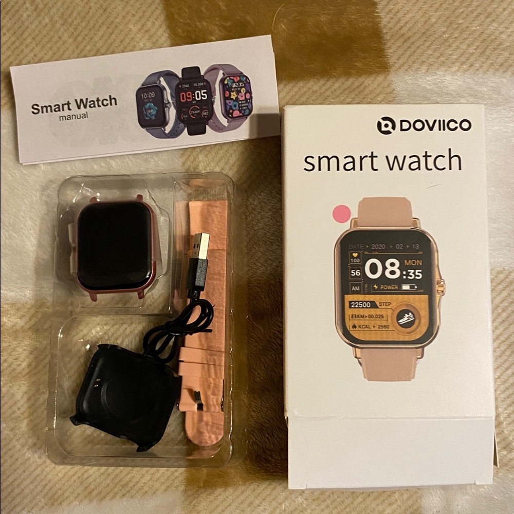 DOVICO Smart Watch with Pink Band BRAND NEW